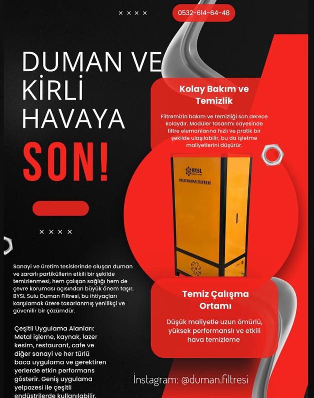 SULU DUMAN FİLTRESİ Broşürümüzdür